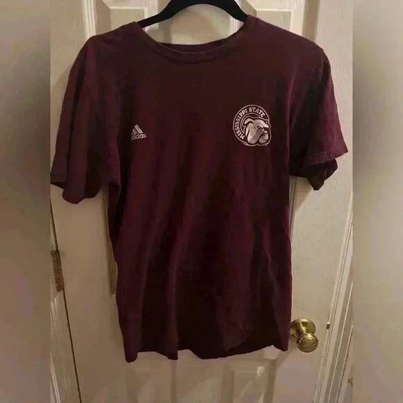 Adidas MSU Maroon T-Shirt - Picture 1 of 5